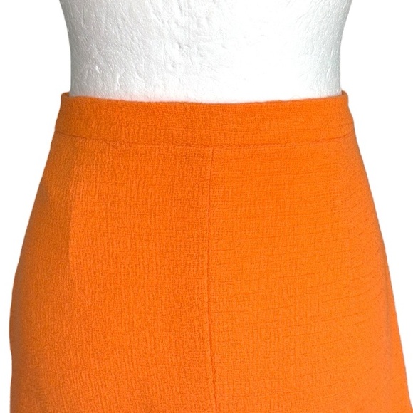 Zara Orange Textured Tweed Ruffle Mini Skirt - S - Picture 9 of 14